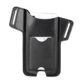 Crazy Horse genuine leather belt phone case in brown, belt-fitting iPhone holster with patterned leather finish