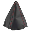 Black PU leather gear lever cover for General Motors automatic car.
