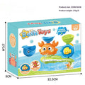 Children's crab turntable water cup bath toy in red or yellow, plastic, 275g colour box, for infants 0-2 years.