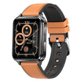 Multi-sport watch with tempered glass screen and silicone wristband showing health monitoring display