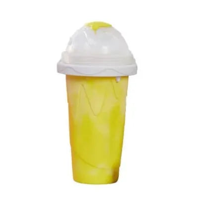 Blue quick refrigeration pinch cup for smoothies with double-layer construction and 300ml capacity