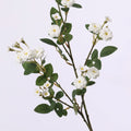 Artificial silk multi head small rose ornament in white champagne yellow pink or orange for wedding and home