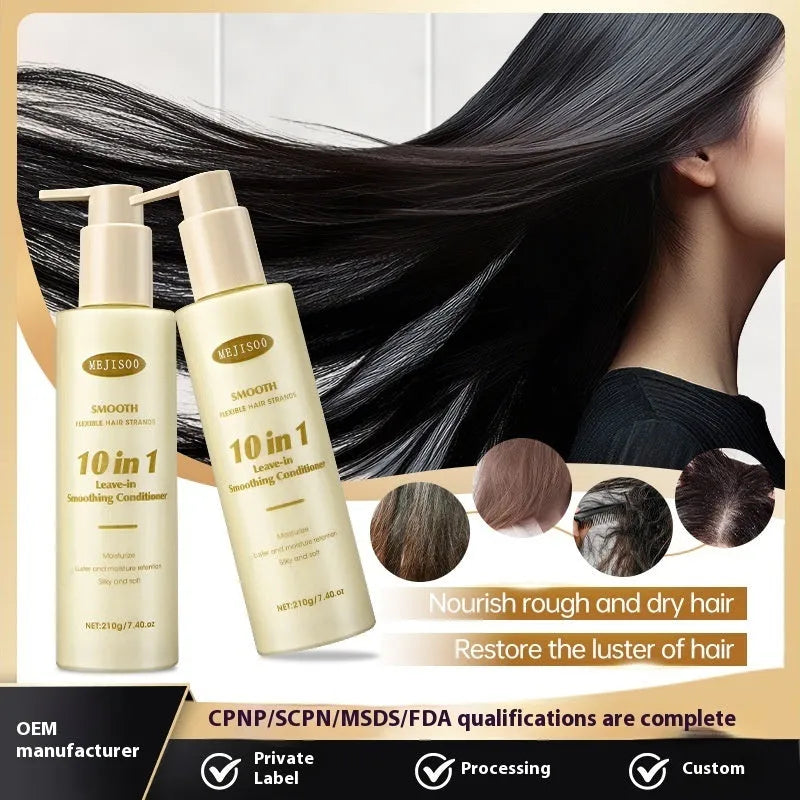 Wash-free Soft 10-in-1 Hair Conditioner bottle, 210g, for ladies.