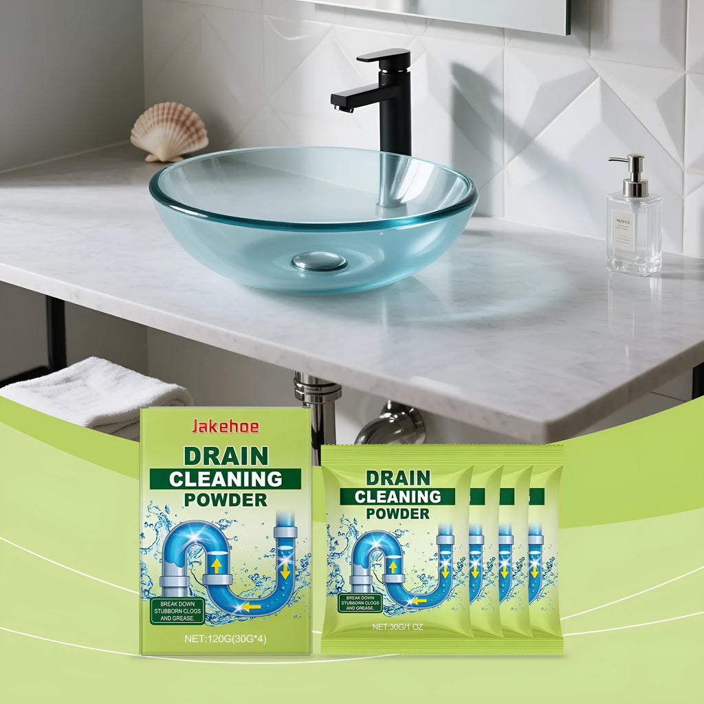 120g container of drain cleaning powder for unblocking sinks