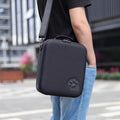 Nintendo Switch game storage bag in black, blue, or pink with shoulder strap.