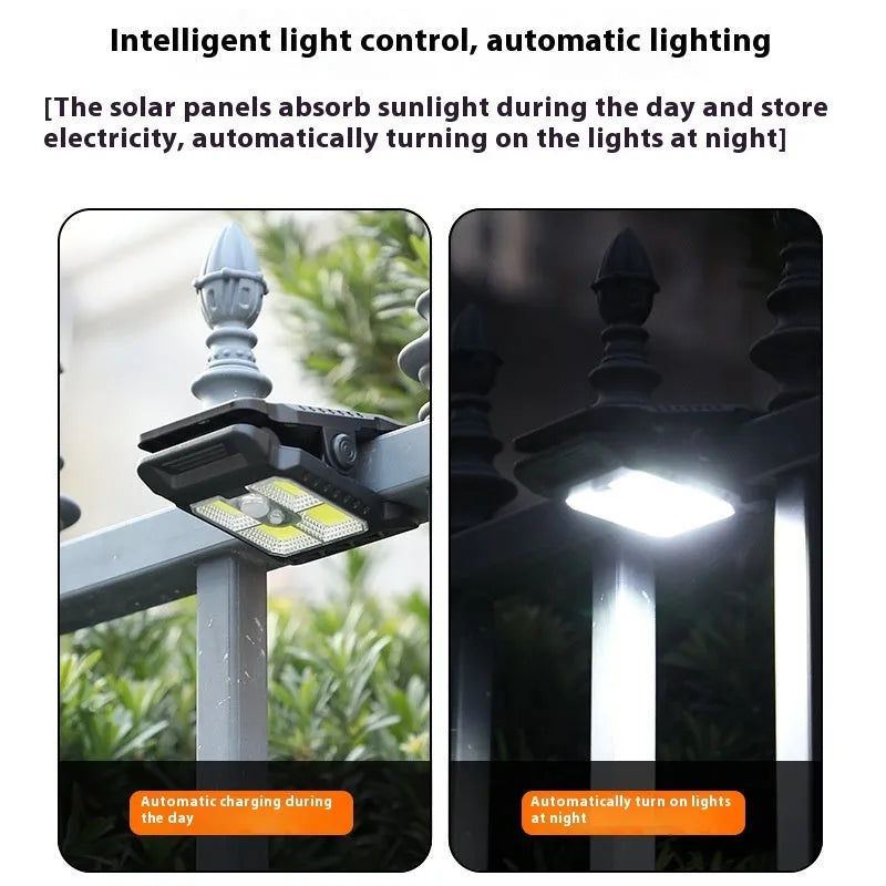 Clip-on intelligent induction LED lamp with human body sensor and IP65 rating