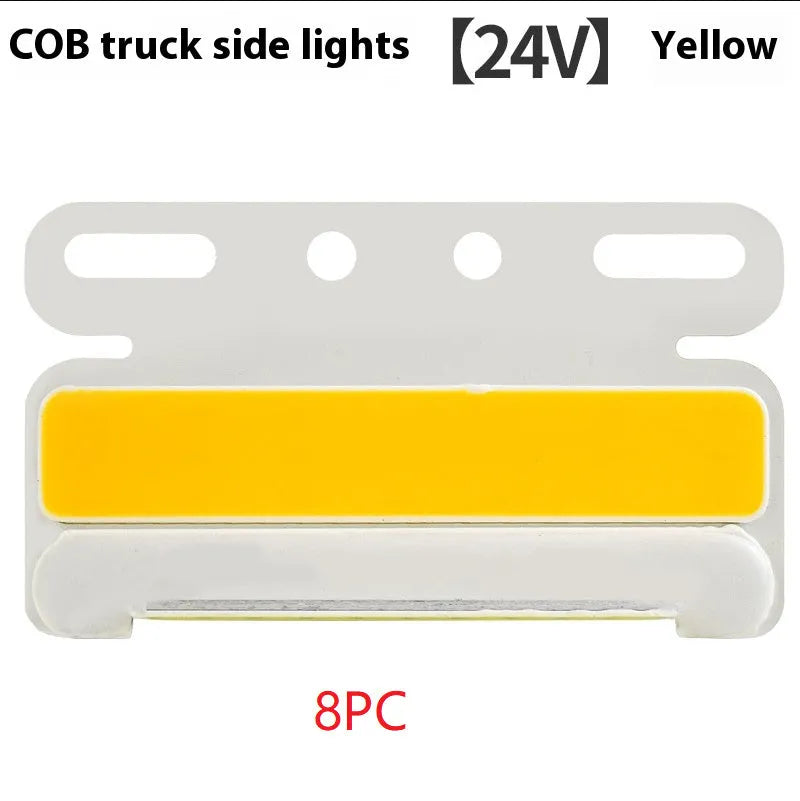 Waterproof aluminium LED truck side light in choice of colours for 12V or 24V vehicles