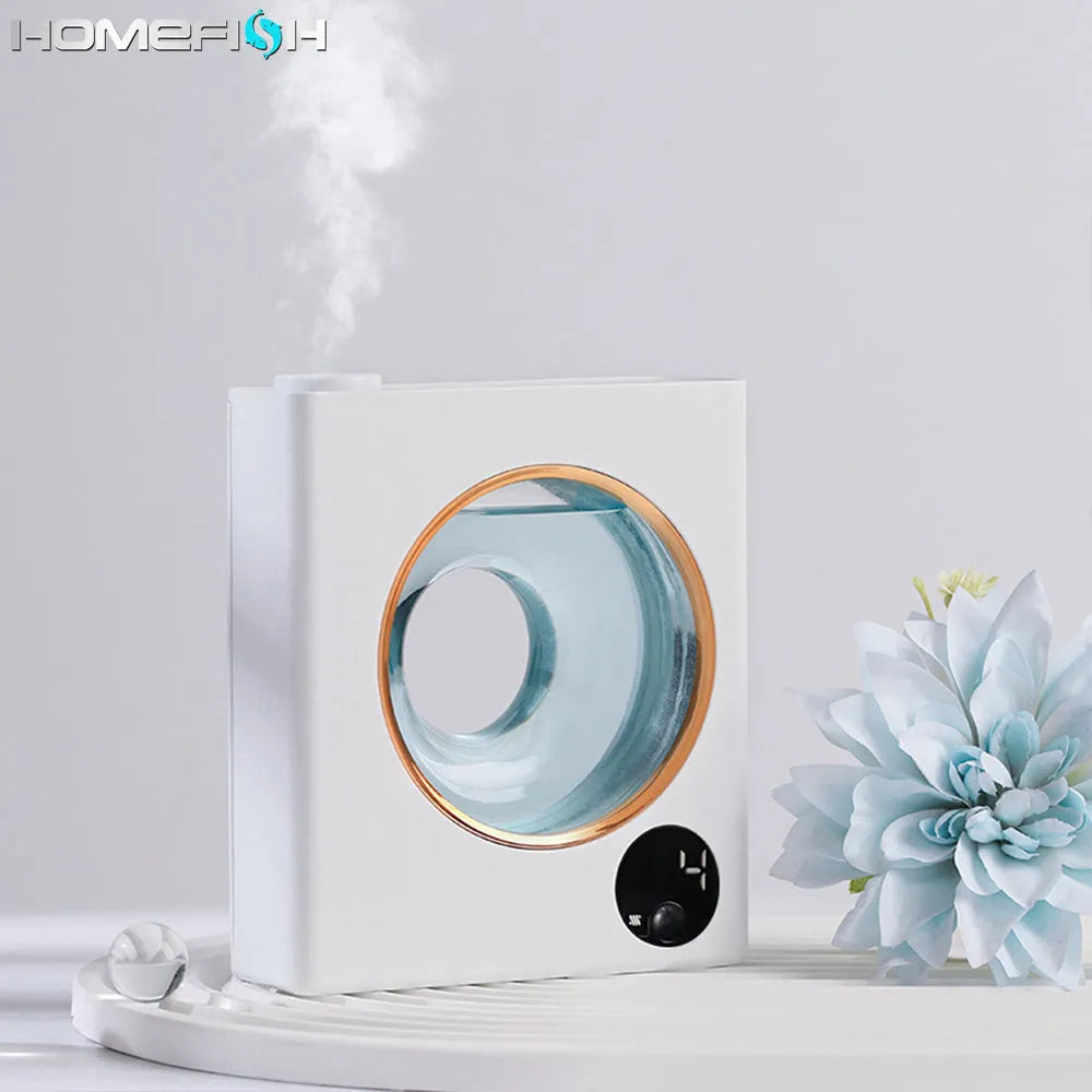 Small white automatic aromatherapy machine with wall-mounted design for essential oil diffusion