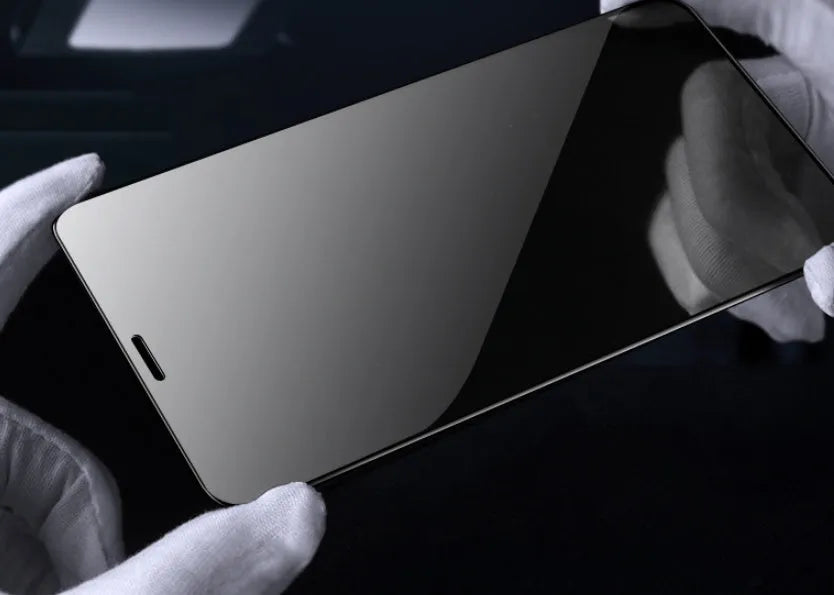 Samsung Galaxy tempered glass screen protector showing full-screen coverage on compatible device