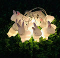 Easter plastic egg lamp 1.5M 10-lamp warm white light string with Cross or Smile design