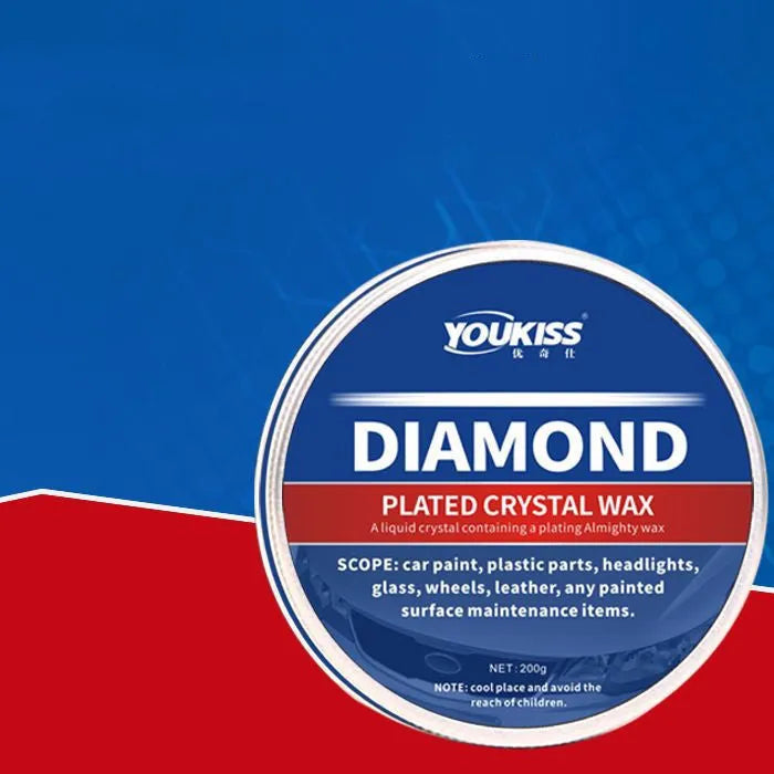 200ml blue solid car wax with palm wax and carnauba wax for car paint, glass, tyres and headlights