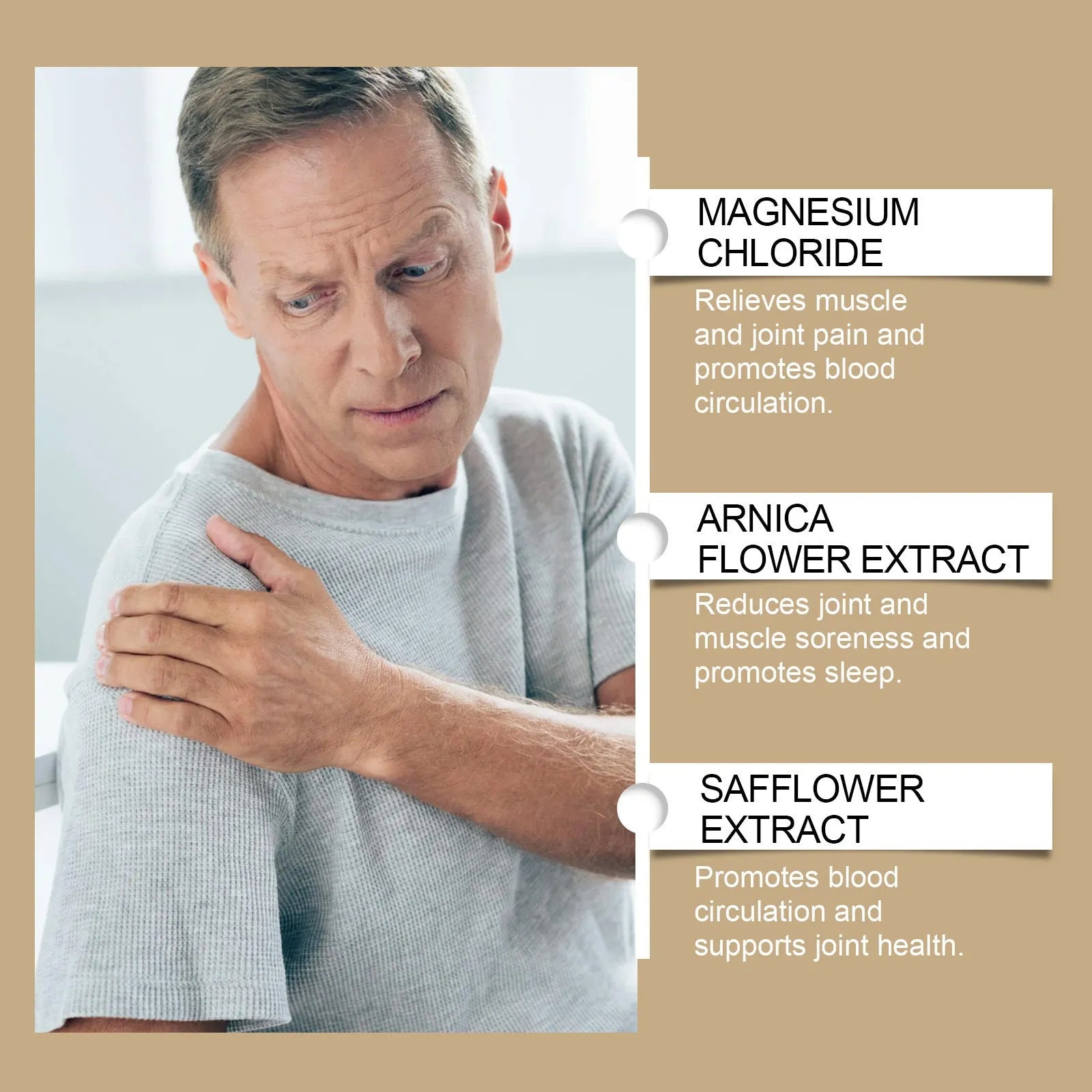 114g tube of magnesium cream for post-exercise body care with hydrating ingredients