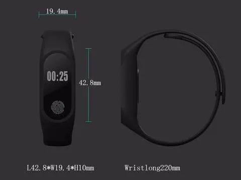 Motion intelligent hand ring wearable device for heart rate and step tracking, shown in multiple colours.