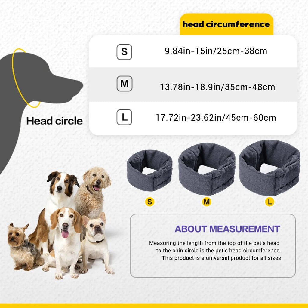 Dog wearing noise reduction hoodie with ear covers in black colour