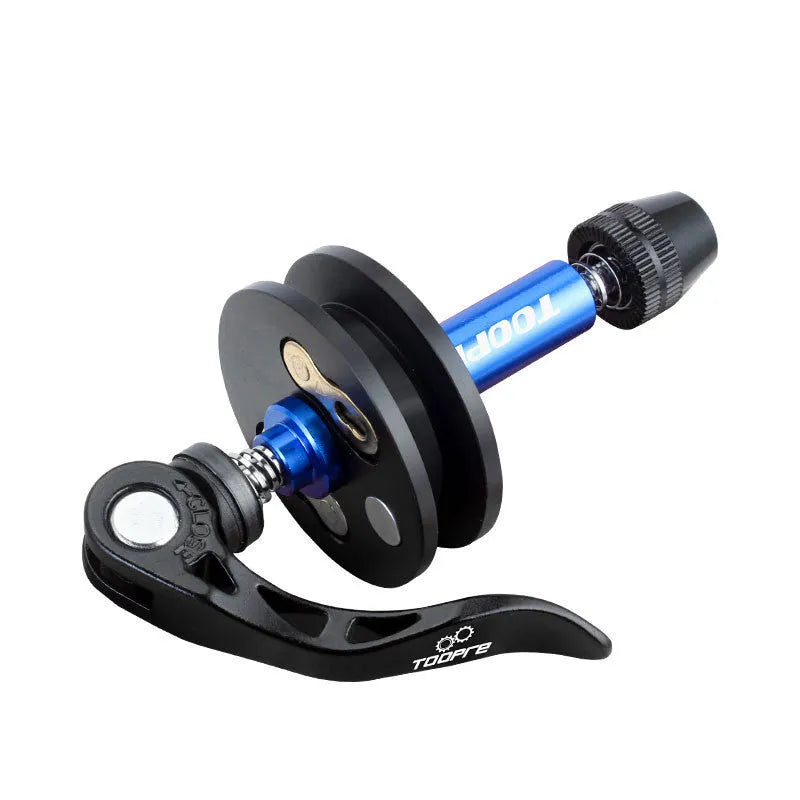 Aluminium bicycle chain holder tool for workshop maintenance and cleaning