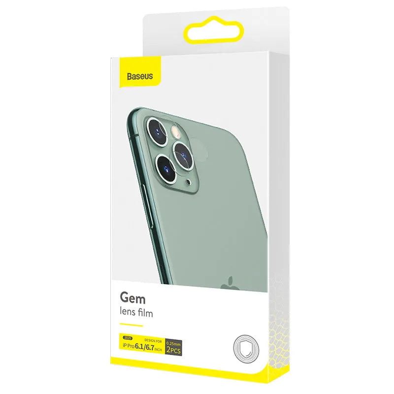 0.25mm transparent camera lens protective film for iPhone 12 Mini 5.4 inch and iPhone 12 6.1 inch, 2 pack