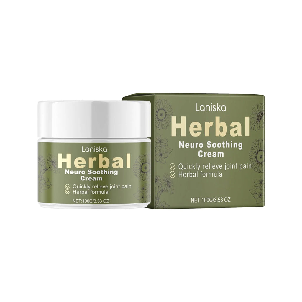 100g jar of external body care cream with arnica, pepper, and mugwort root.