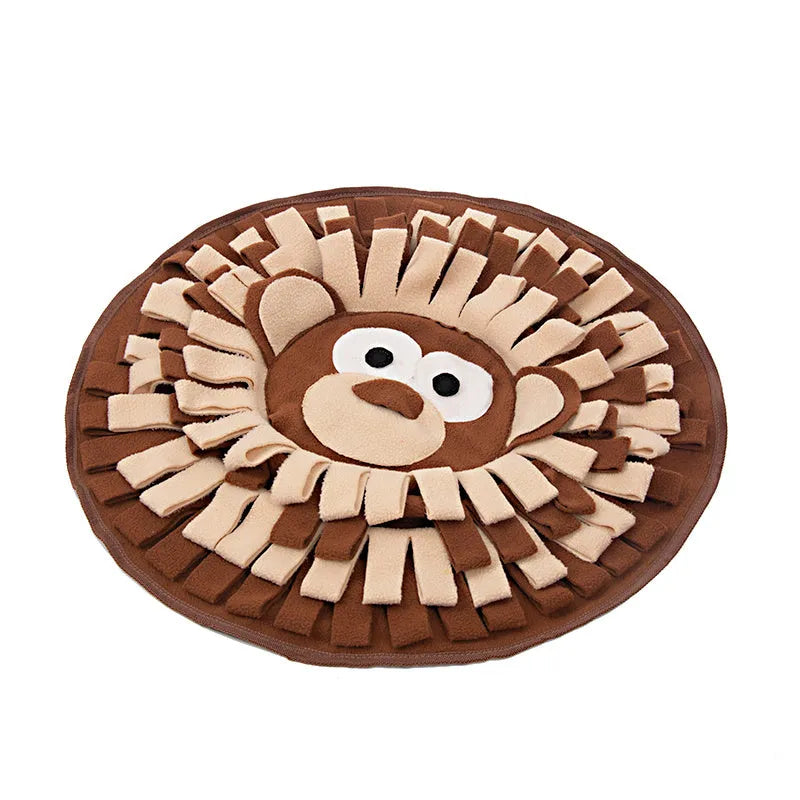50 x 50cm polar fleece snuffle mat for dogs and cats, interactive foraging and training pad