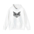 Solid colour cotton blend pullover hoodie with hood and long sleeves