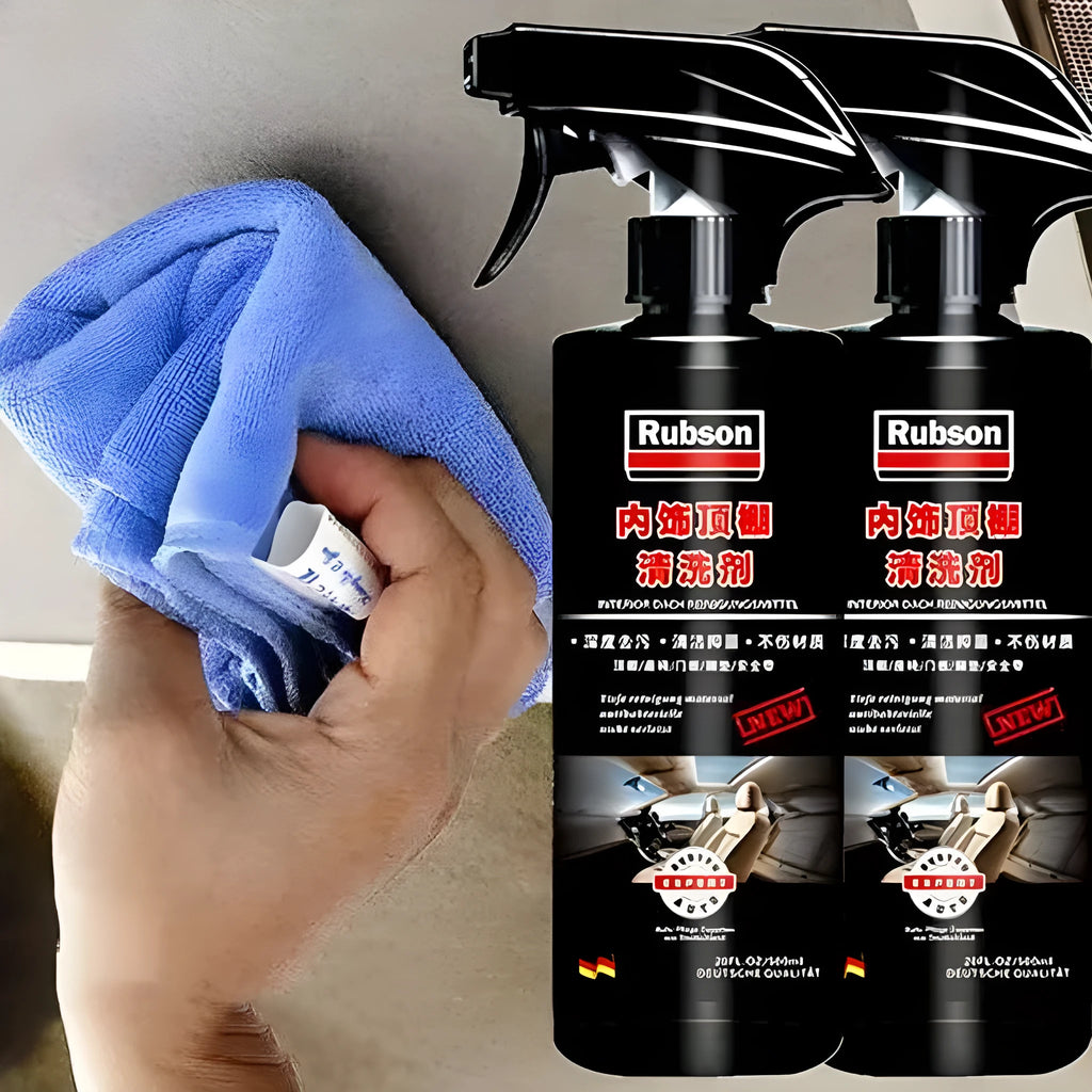 Interior ceiling foam cleaner bottle with herb essence for fabric roof stain removal