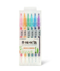 Colour calligraphy marker pens in 6, 12, 24 or 36 colour options for writing and art