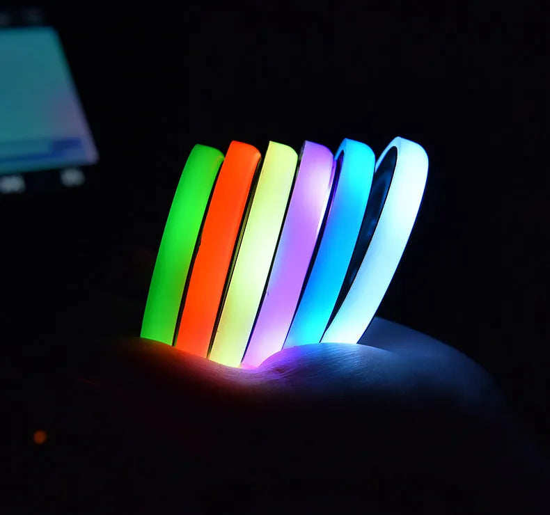 Colourful LED car cup holder coaster with 7 light modes and 68mm diameter