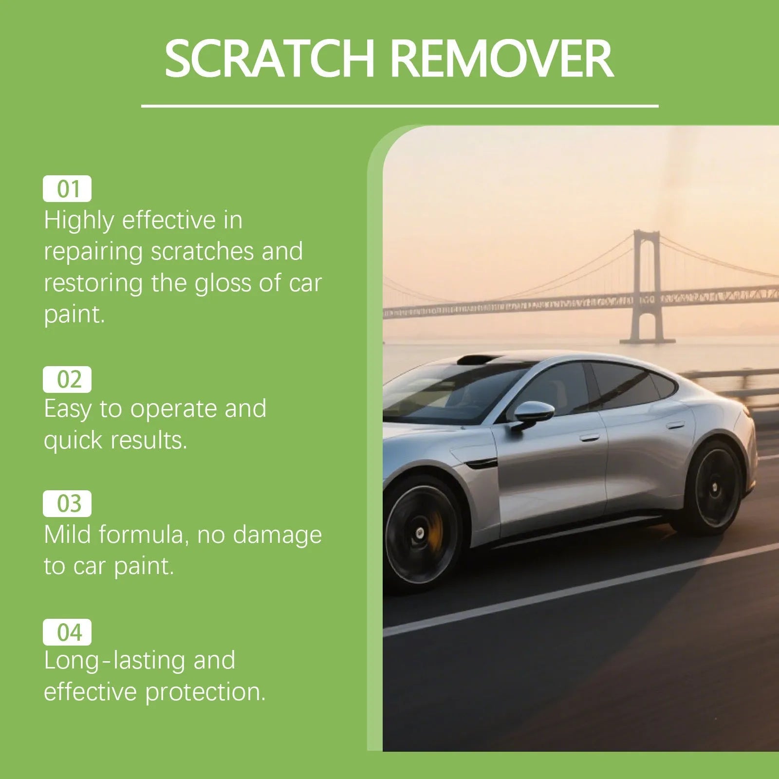 100g tube of nano car paint scratch recovery cream for removing minor scratches