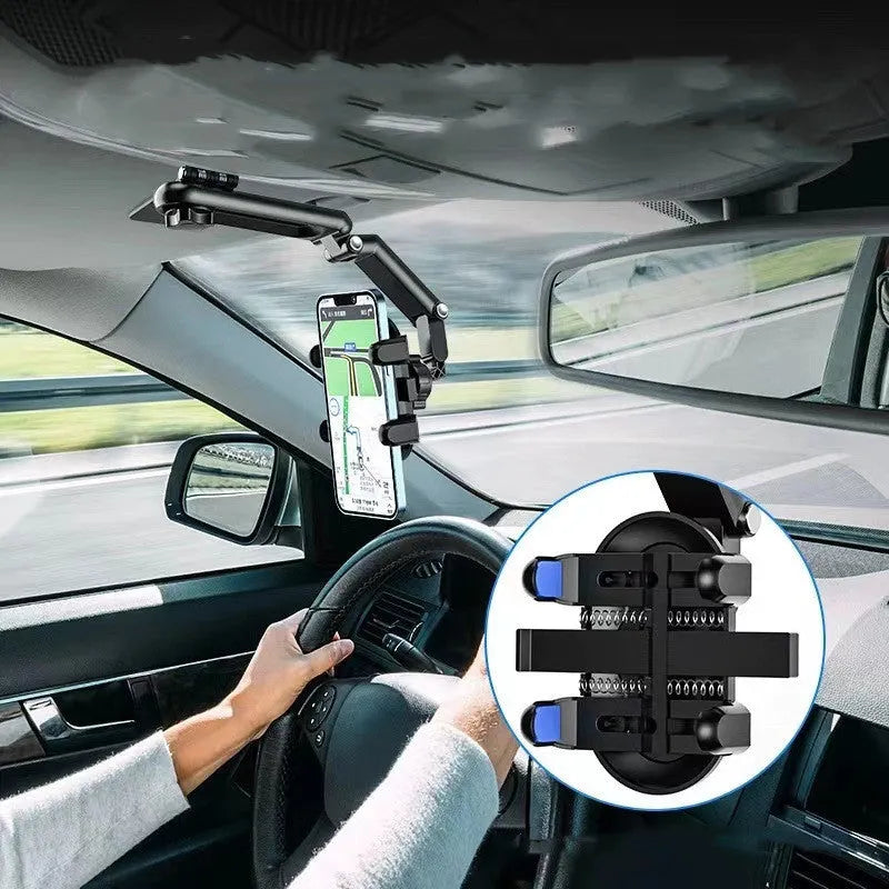 Black and green car sun visor with buckle attachment for rear seat window protection