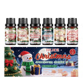 Christmas aromatherapy oil suit with six 60ml bottles containing warm home scent for oil diffusers