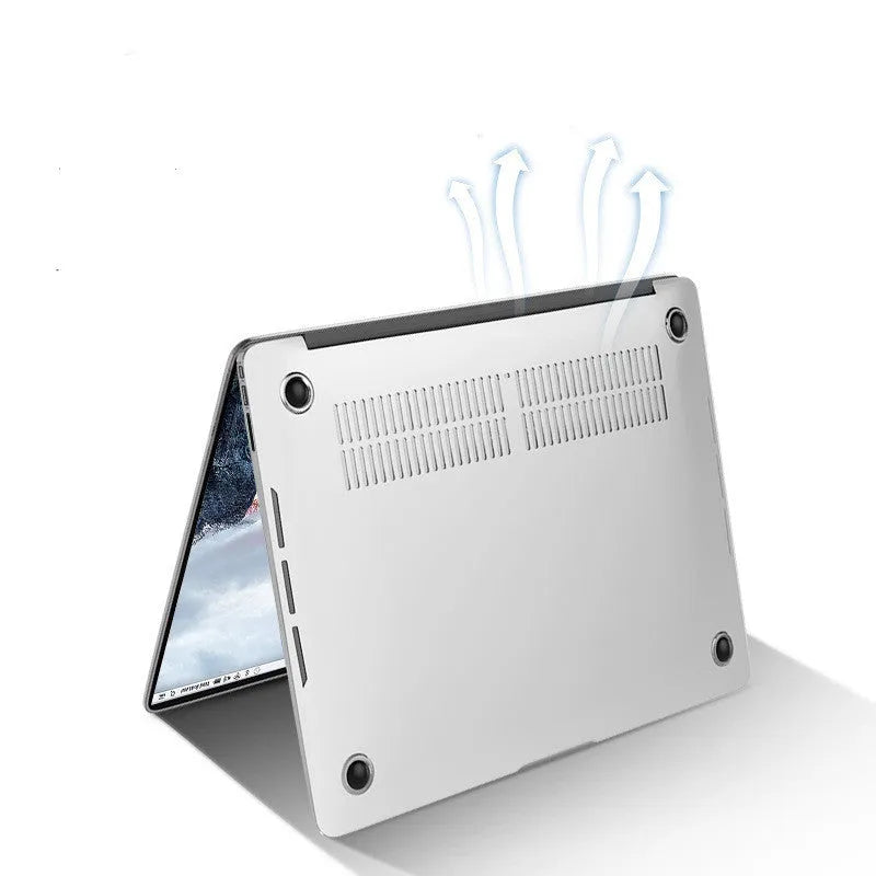 Transparent and black PC protective shells for MacBook Pro 14.2-inch and 16.2-inch laptops