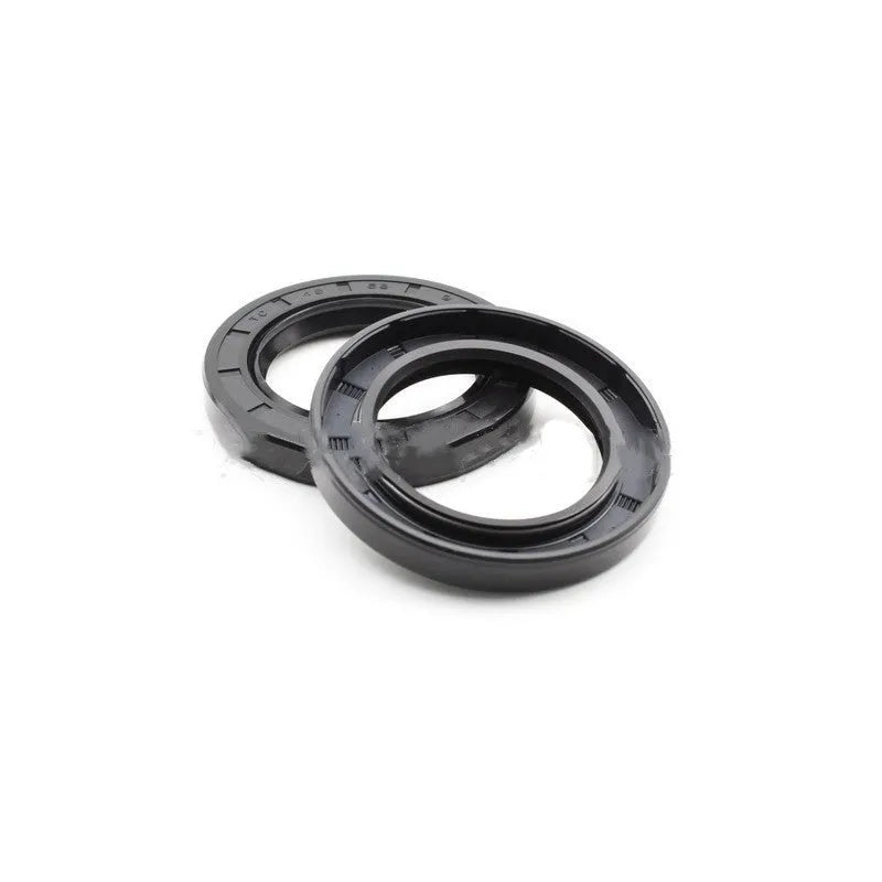 Set of black rubber motorcycle engine oil seals with carbon steel frame in 45x67x8mm size for AG100 body