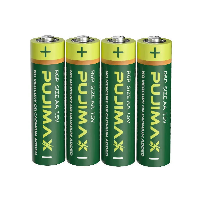 Bulk pack of 60 AA No 5 carbon zinc manganese dry batteries, standard size 1.5V for small toys