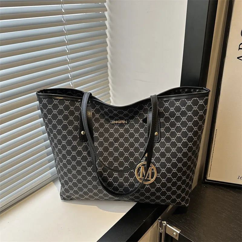 Western style PU leather shoulder bag with sewing thread detail in black, brown, grey, or white.