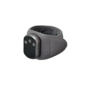 Grey cloth hand physiotherapy massage instrument with adjustable wrap and Type-C charging cable
