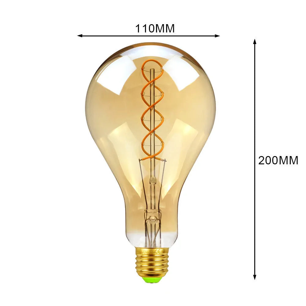 Double helix gold LED soft light strip measuring 110x200mm with energy efficiency Level 1 rating