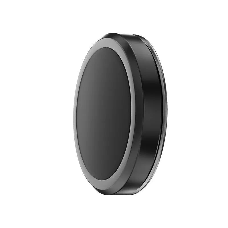 Obsidian black alloy magnetic mobile phone holder with centripetal force adsorption for car dashboard mounting