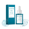 Blue glass bottle containing 30ml Centella Asiatica firming care solution serum for facial hydration