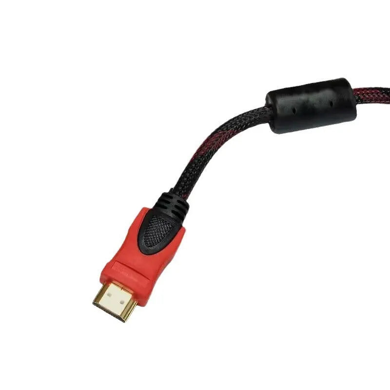 HDMI to AV15 M conversion cable showing HDMI plug and three-phono AV plug on a 1.5m cable