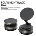 Folding vacuum suction cup car phone holder in T30 Black with zinc alloy build and magnetic guide ring