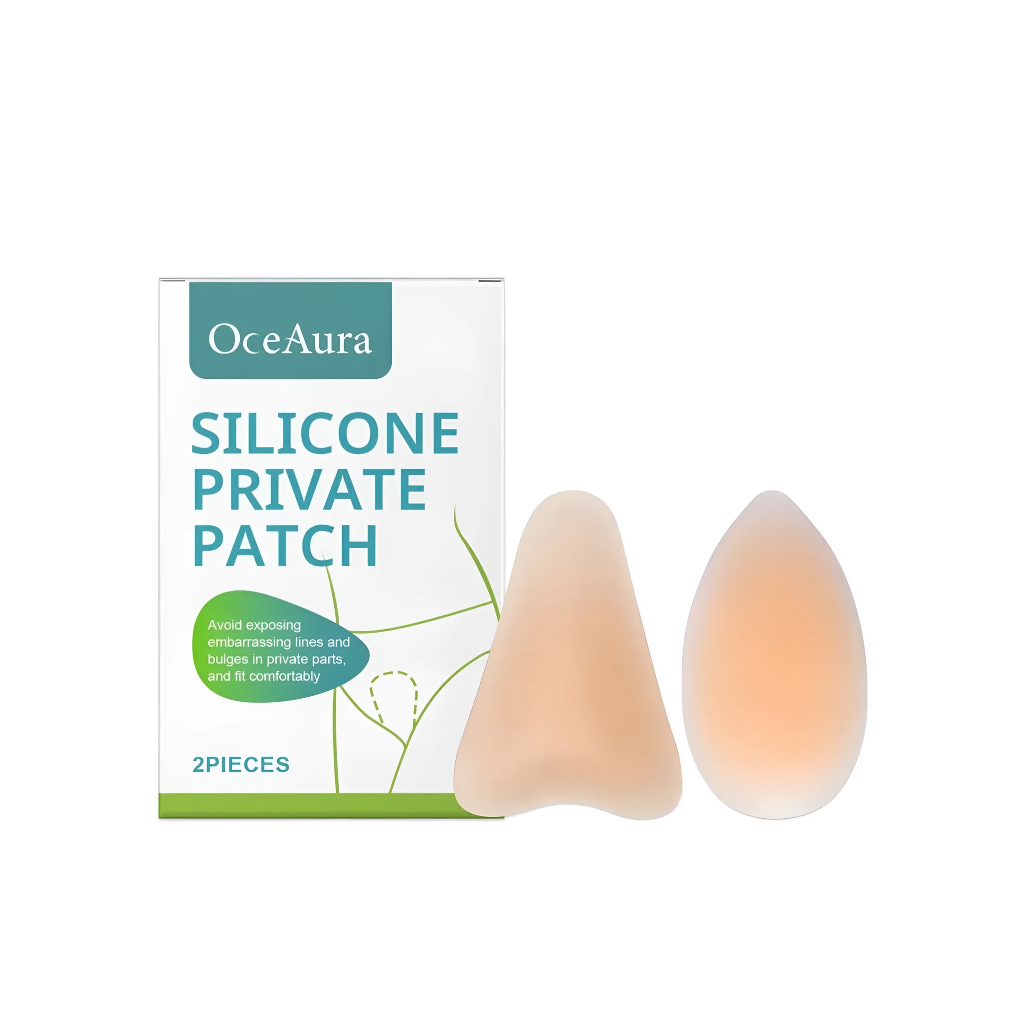 Silicone privacy invisible sticker showing droplet and Y shapes made from transparent silica gel material