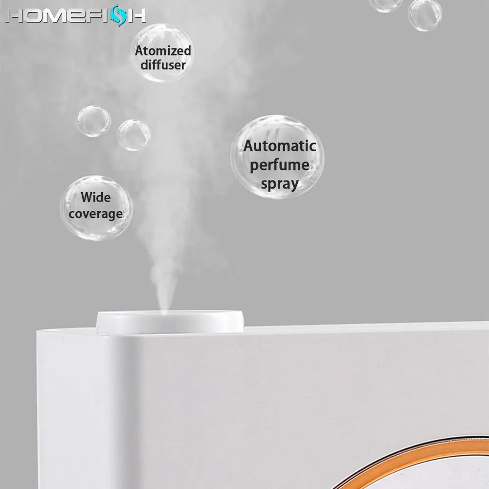 Small white automatic aromatherapy machine with wall-mounted design for essential oil diffusion