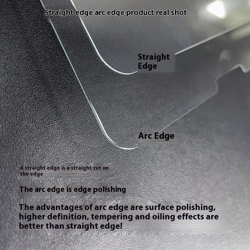 Samsung Galaxy tablet tempered glass screen protector in leather pouch