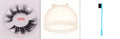Affectionate brand 5D mink false eyelashes in a 0-type style with a brush and hair cap.