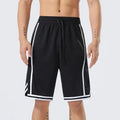 Men's polyester micro elastic summer sports training shorts in straight-leg cut, multiple colours available