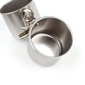 Stainless steel bird feeder outdoor food container in small, medium, large sizes
