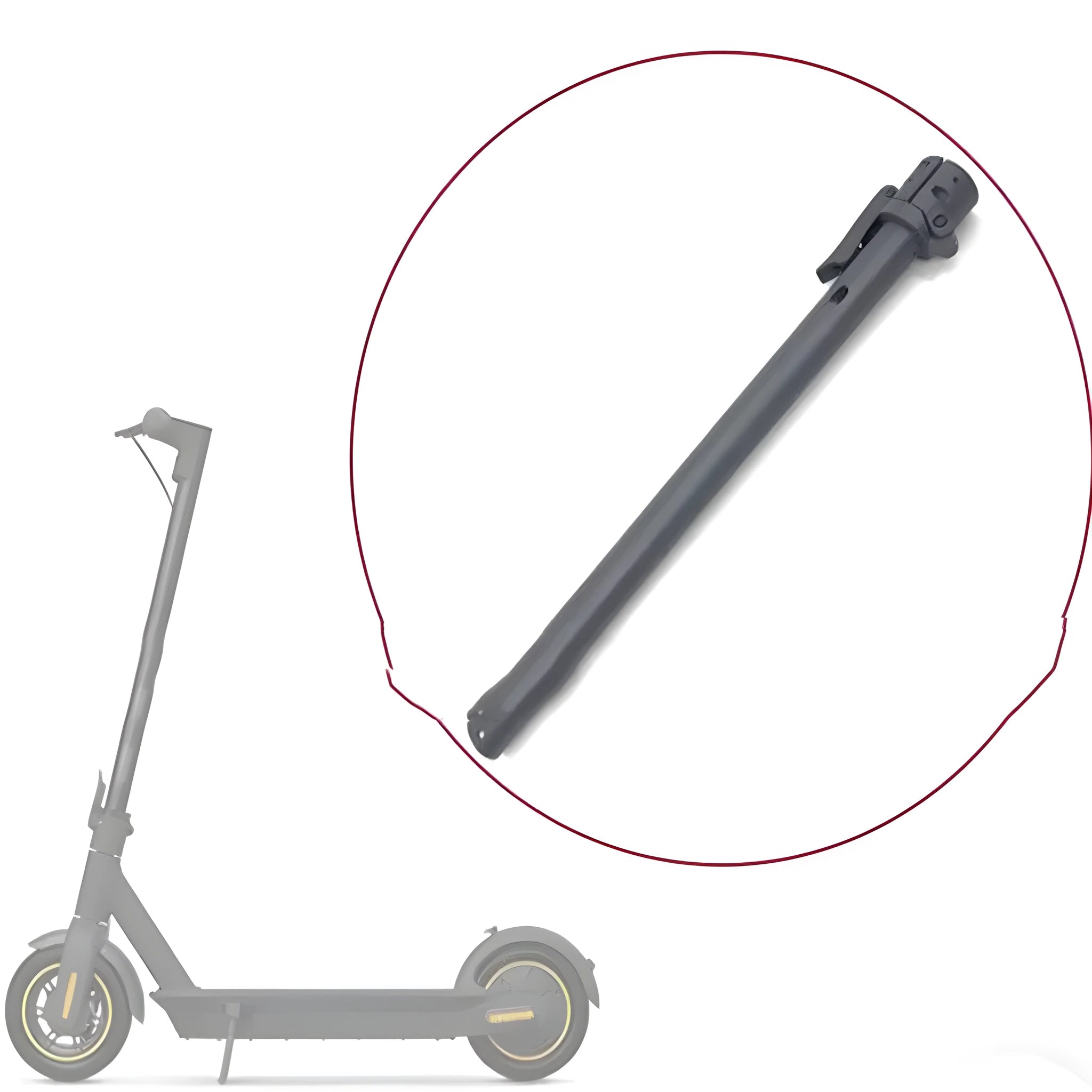Black folding upright bar accessory for Nanbo No. 9 electric scooter replacement