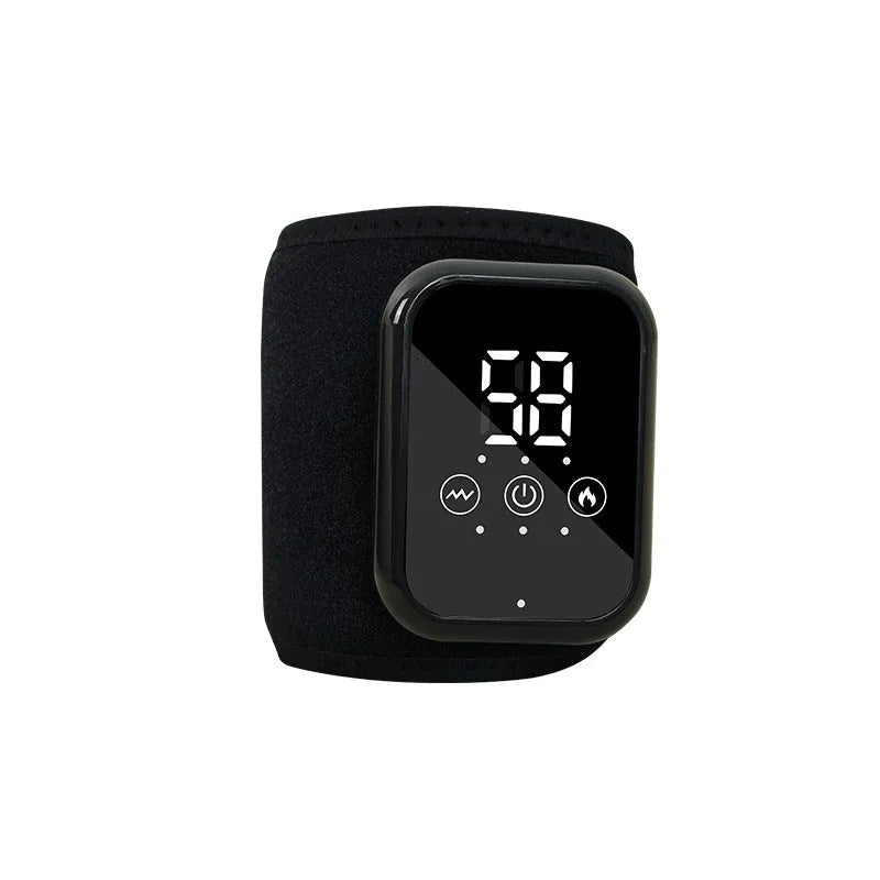Black electric heating ankle protection sleeve with USB charging cable