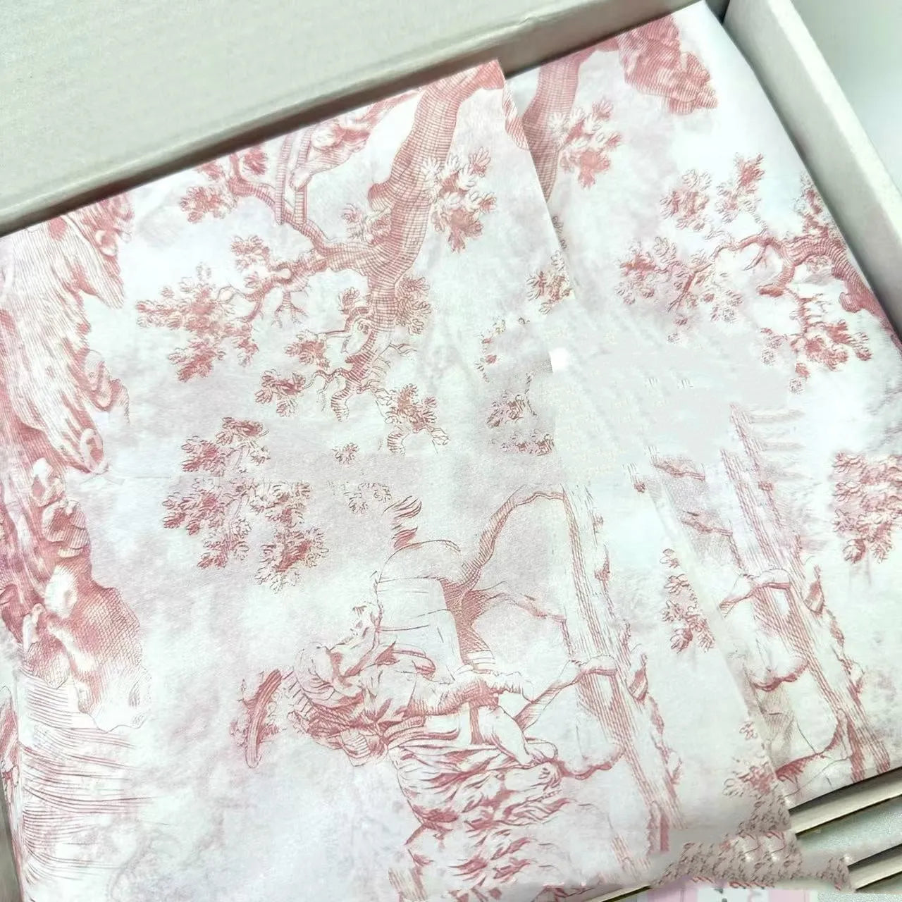 French MG tissue paper in pink purple and green purple colours measuring 50x70cm