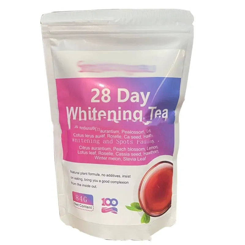 28 Day Slim Flat Tummy Tea programme with nine herbal tea blends including MACA energy and skin whitening collagen teas