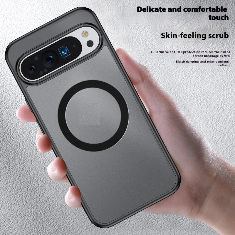 Transparent frosted TPU PC phone case for Google Pixel 7 7A 7 Pro 8 8A 8 Pro 9 9 Pro, back cover with anti-fall function